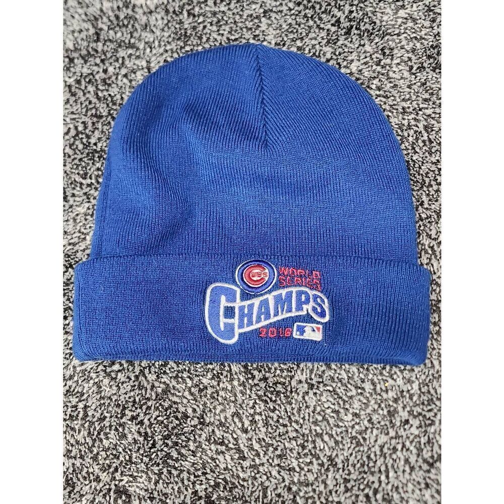 Chicago Cubs 2016 World Series Champs Royal Cuff Knit By New Era #A85